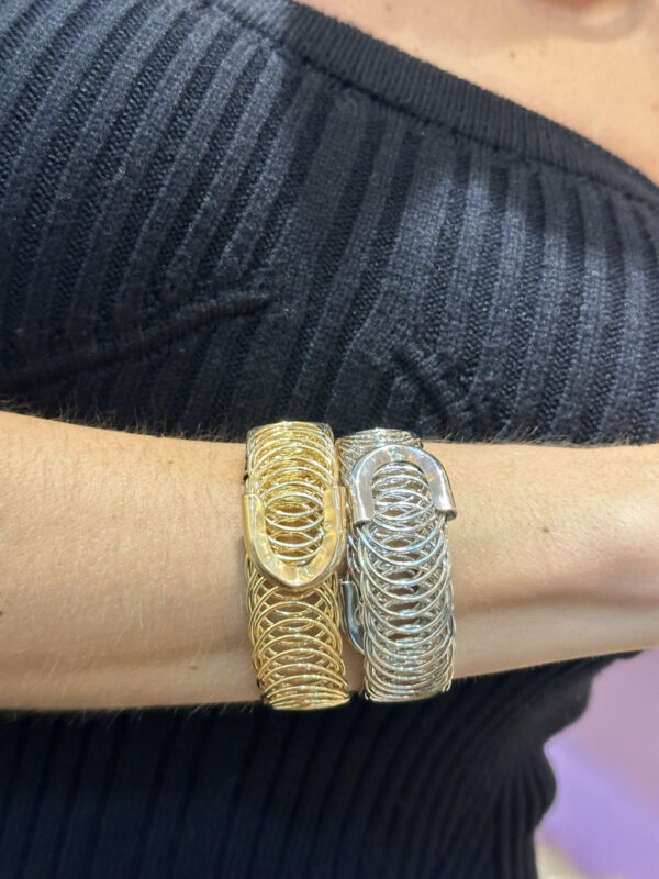 Bracelete relógio espiral
