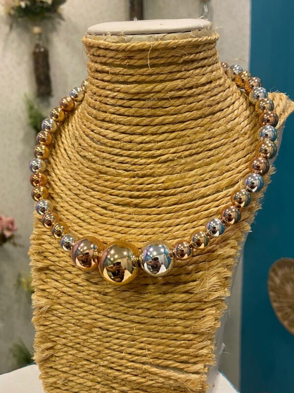 Choker esferas mix de banhos - Imagem 3