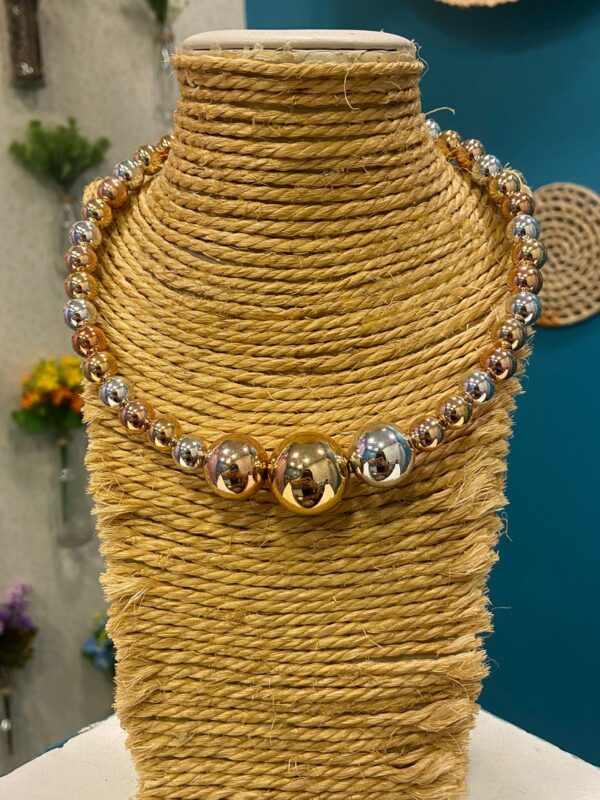 Choker esferas mix de banhos