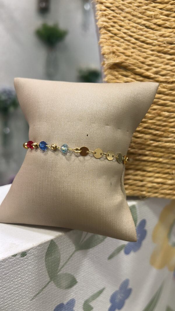 Pulseira cristais esferinhas - Imagem 4