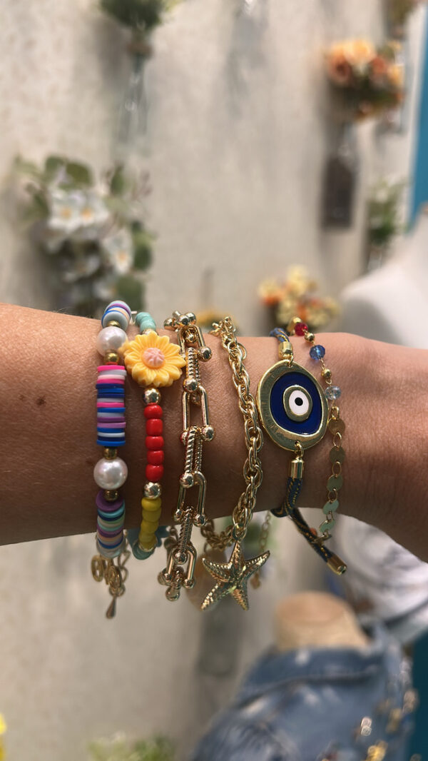 Pulseira cristais esferinhas - Imagem 2