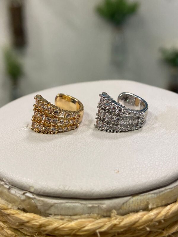 Piercing fake camadas cravejado - Imagem 5