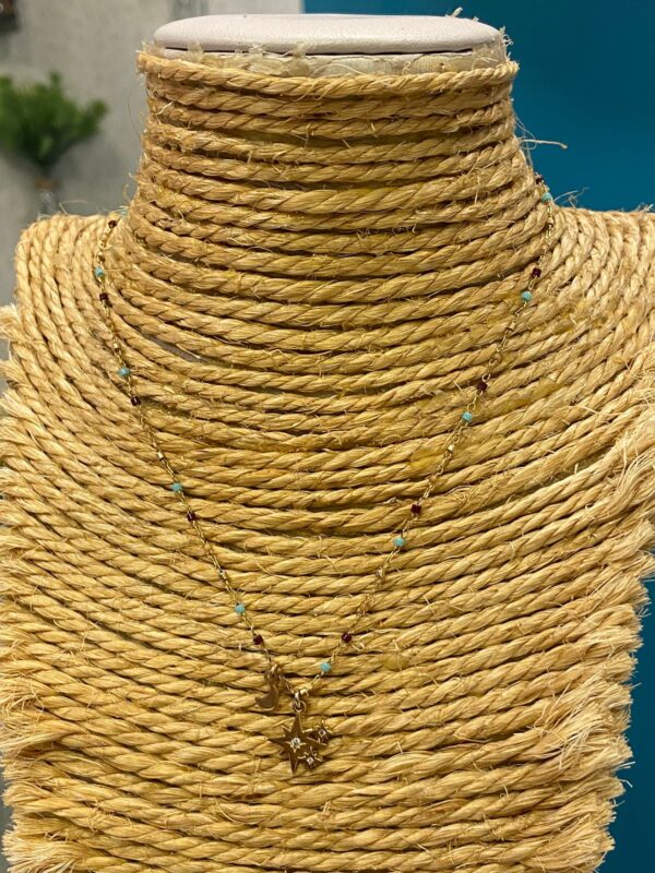 Colar pingentinho pedrinhas naturais - Imagem 5