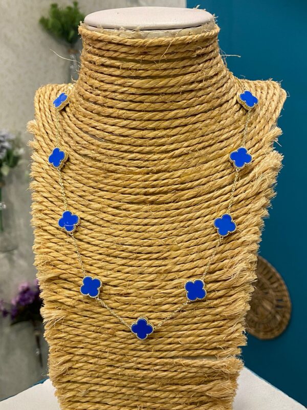 Colar trevo VC azul - Imagem 5