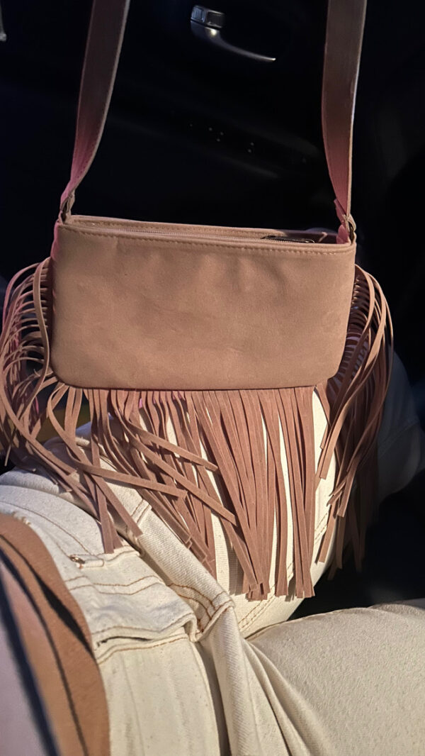 Bolsa menor camurça franjas - Image 3