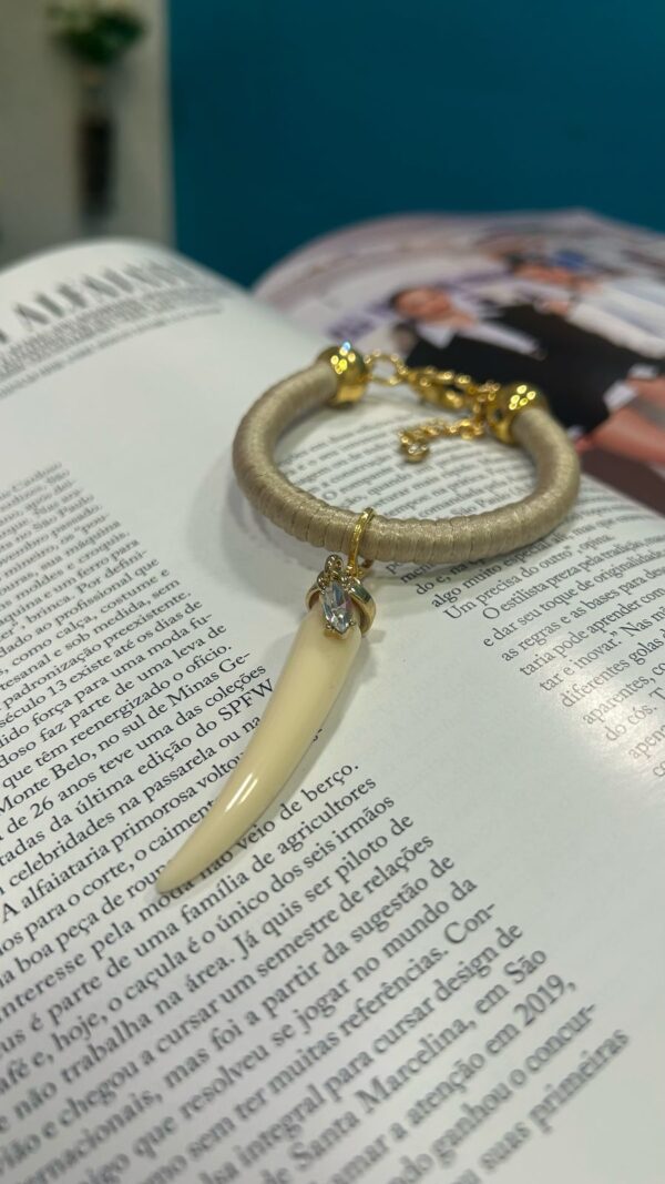 Pulseira handmade fios dente de sabre - Imagem 2