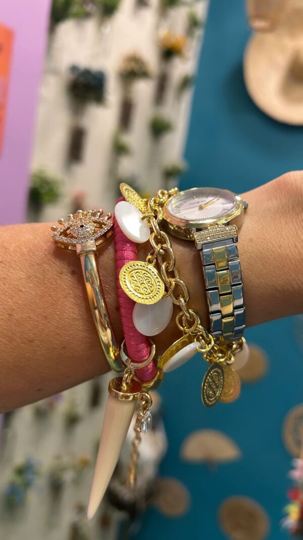 Pulseira moedas madrepérolas - Imagem 4