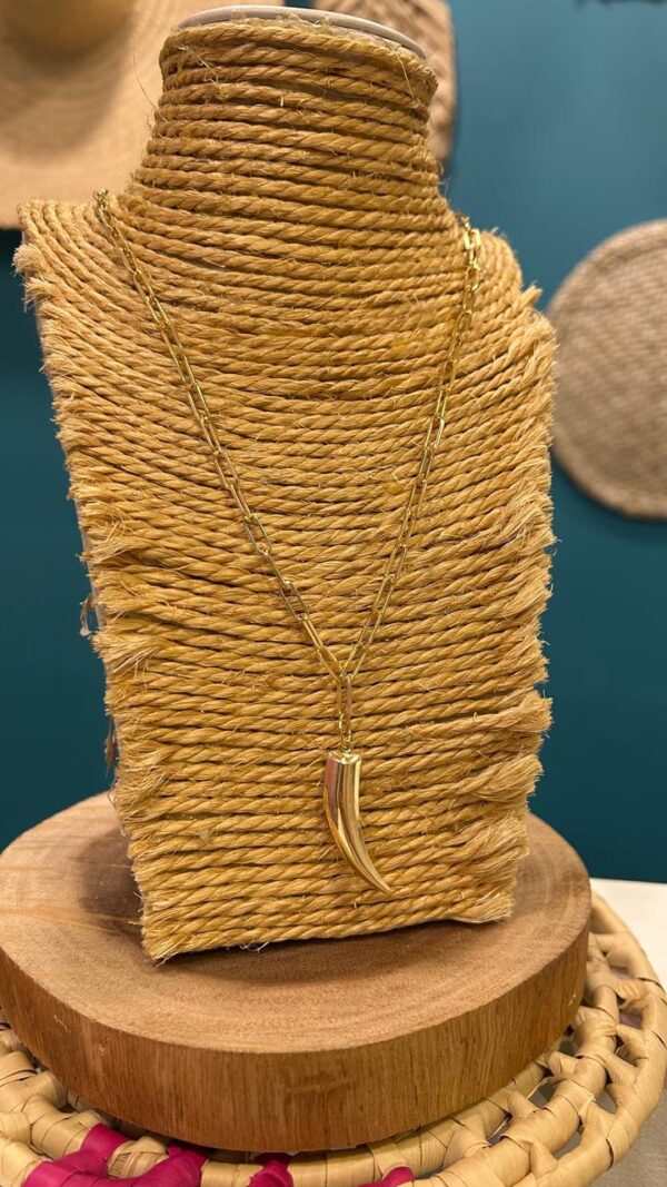 Colar corrente cart dente de sabre - Imagem 5
