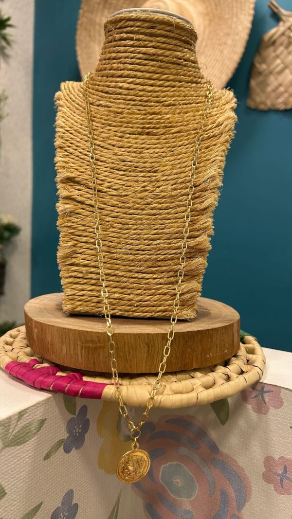 Colar longo moeda - Imagem 3
