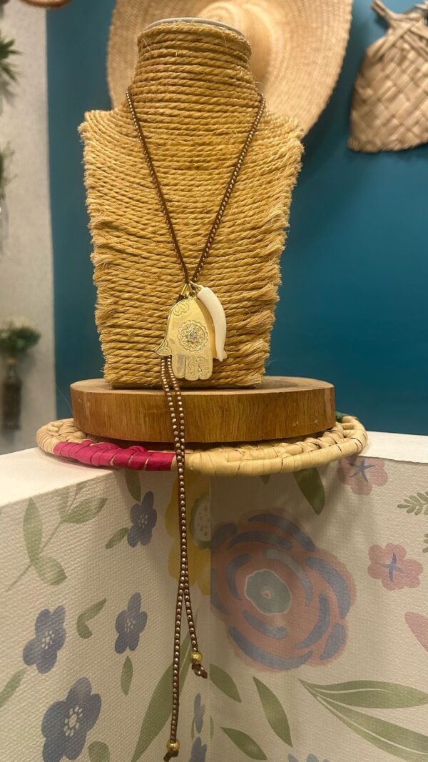 Colar fio courinho mão de Fátima - Imagem 5