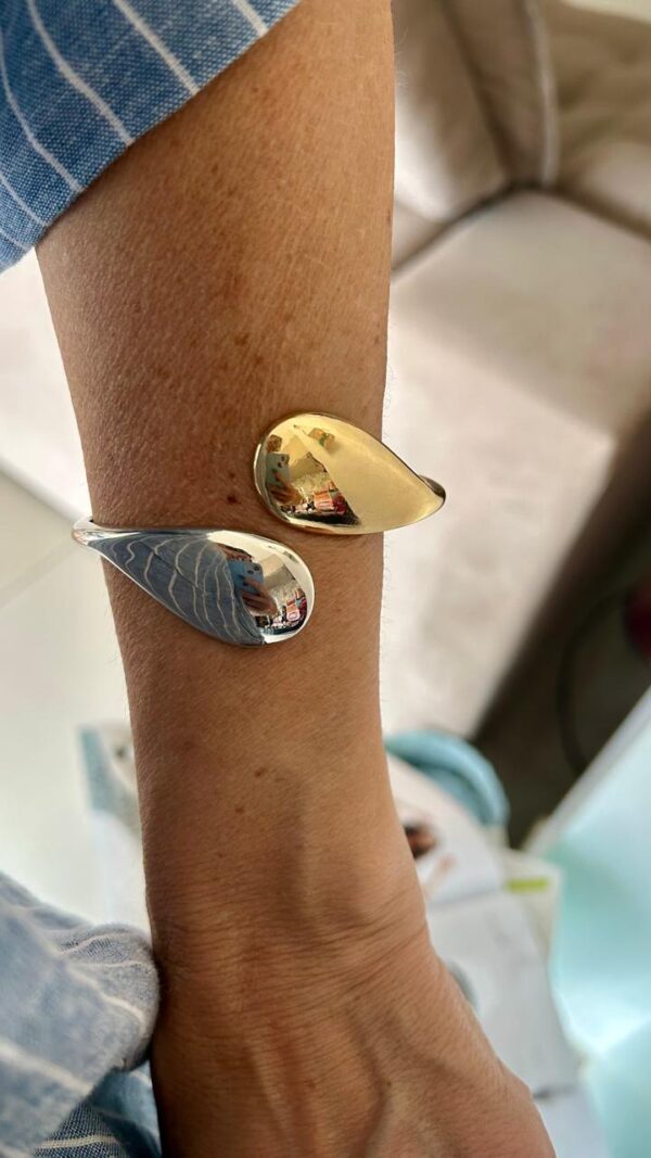 Bracelete gotas achatadas - Imagem 3