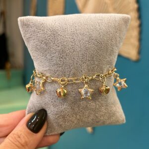 Pulseira badulaques estrelinhas