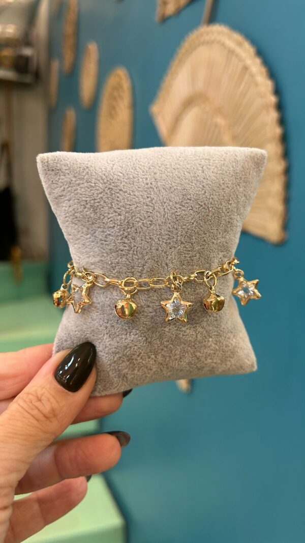 Pulseira badulaques estrelinhas
