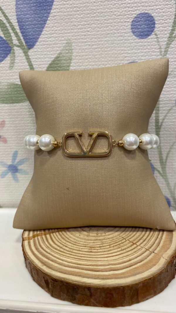 Pulseira pérola Valentino
