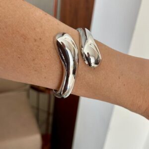 Bracelete gota bold prata