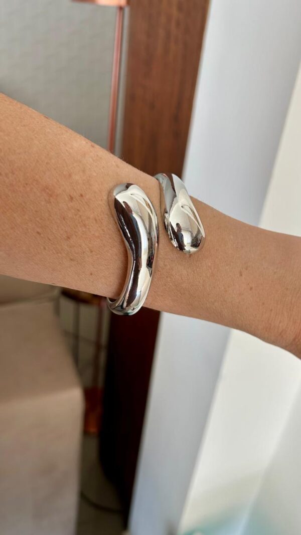 Bracelete gota bold prata
