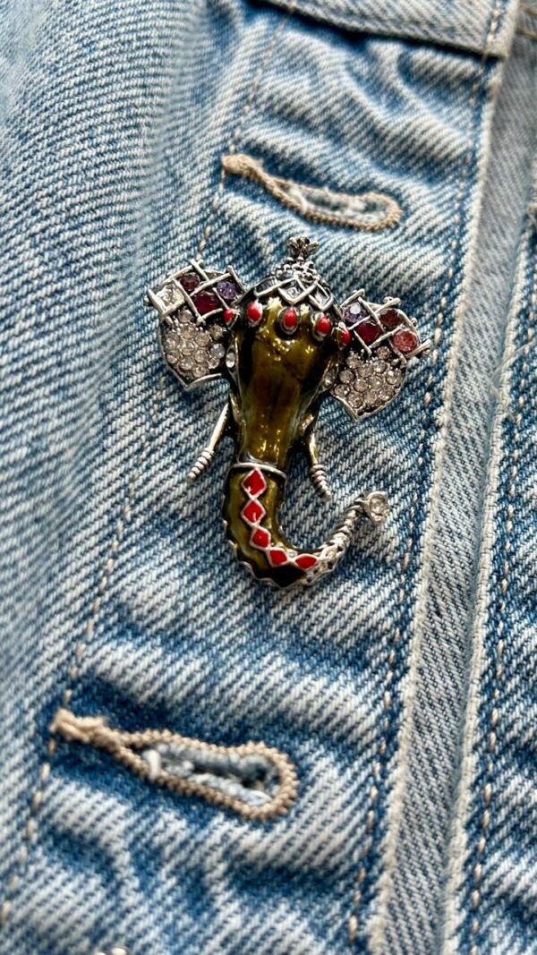 Broche Elefante indiano - Imagem 5
