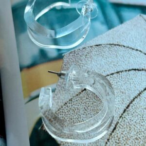 Argola ondas transparente