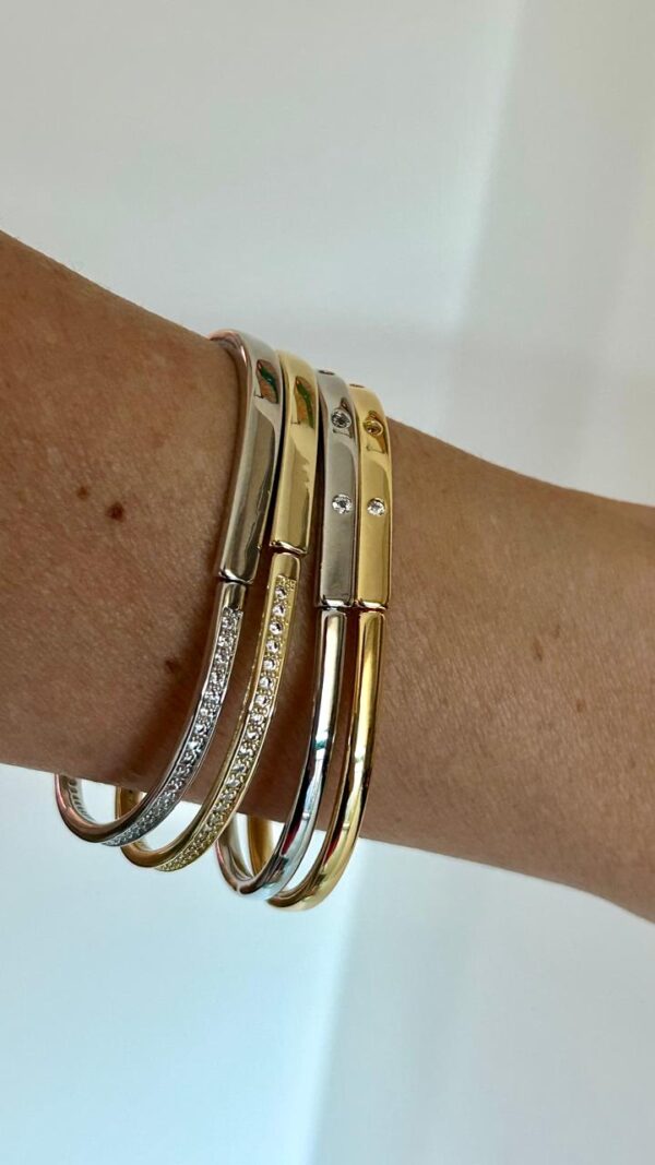Bracelete Tiff detalhe cravejado - Imagem 2