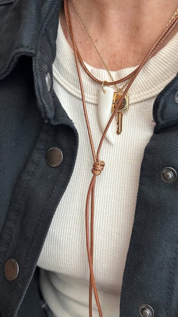 Colar longo dente boho - Imagem 2
