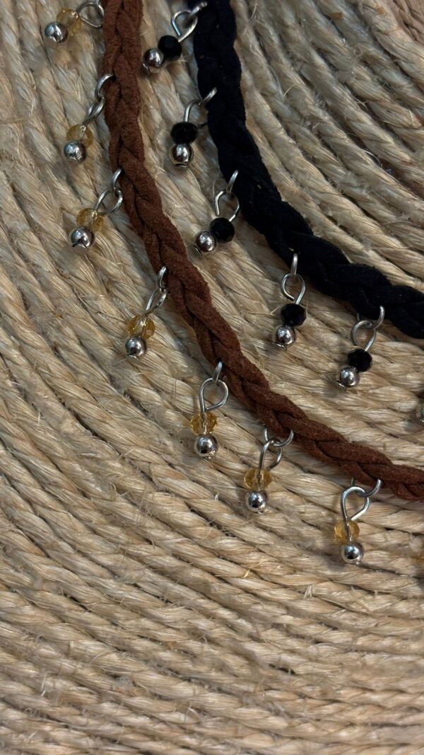 Choker courinho camurça pedrinhas - Imagem 6