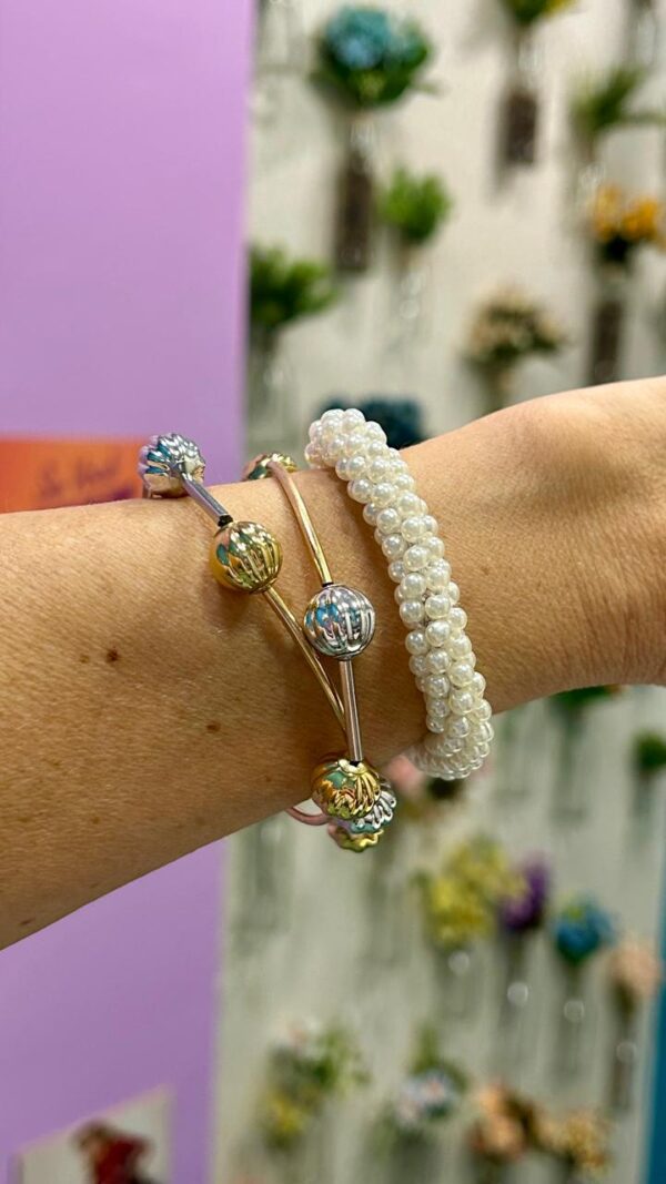 Pulseira mini perolazinhas - Imagem 4
