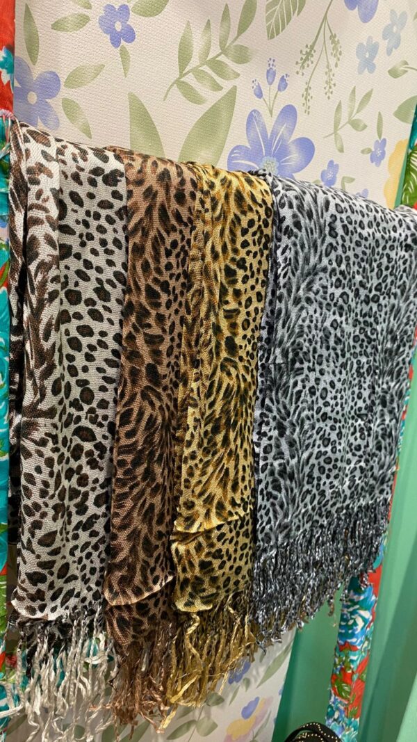 Pashimina / Echarpe Animal print - Imagem 4