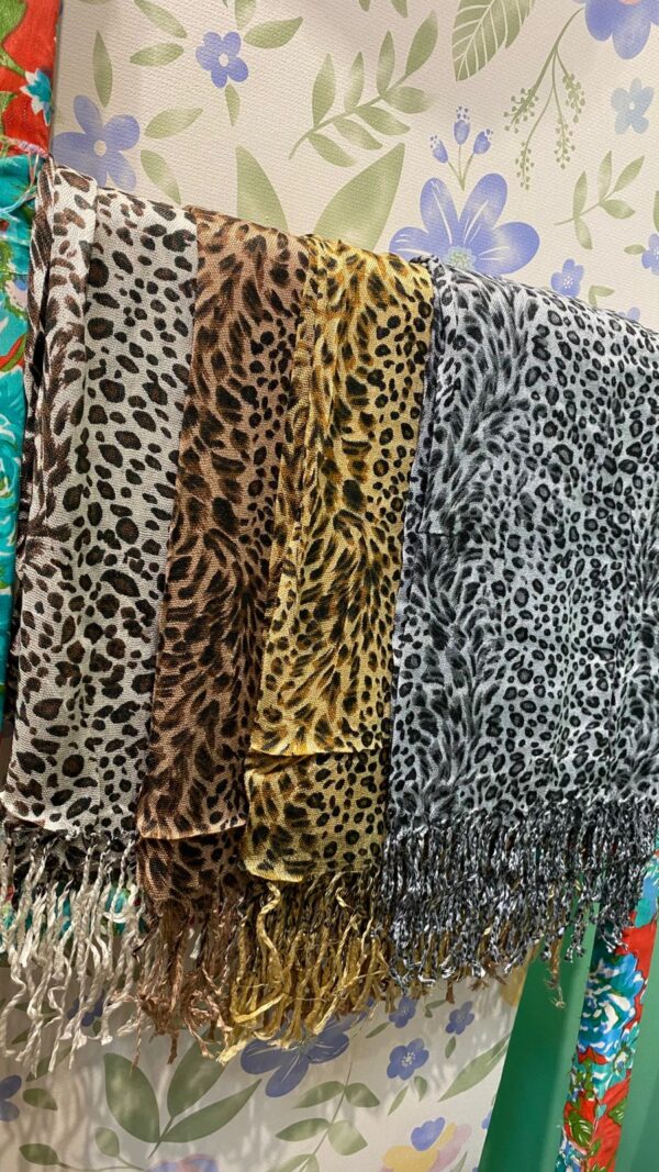 Pashimina / Echarpe Animal print - Imagem 5