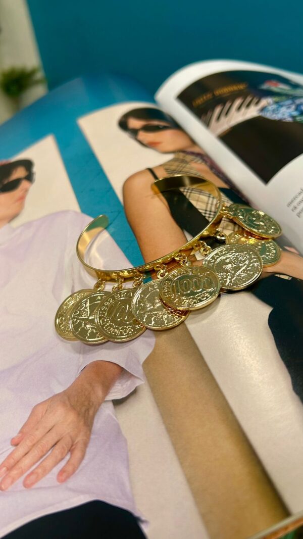 Bracelete moedas