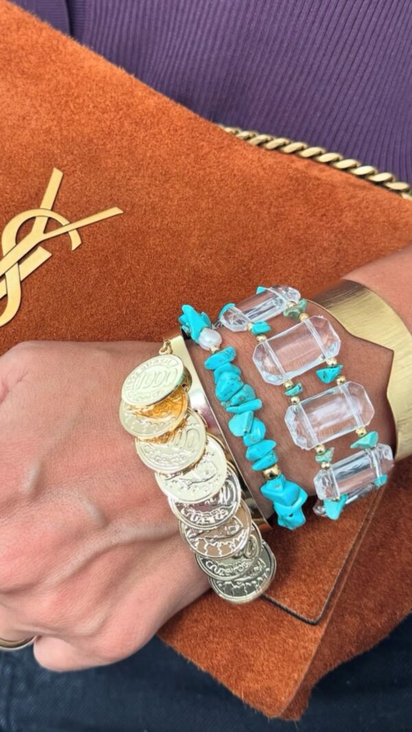 Bracelete moedas - Imagem 3