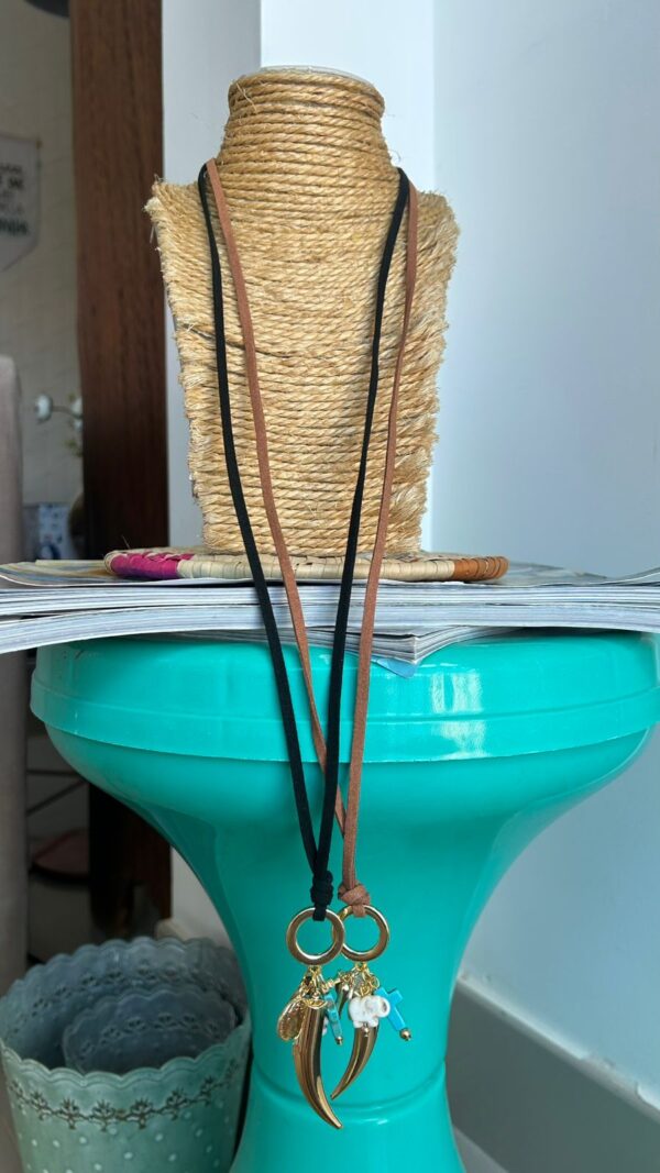 Colar courinho Boho fecho - Imagem 3
