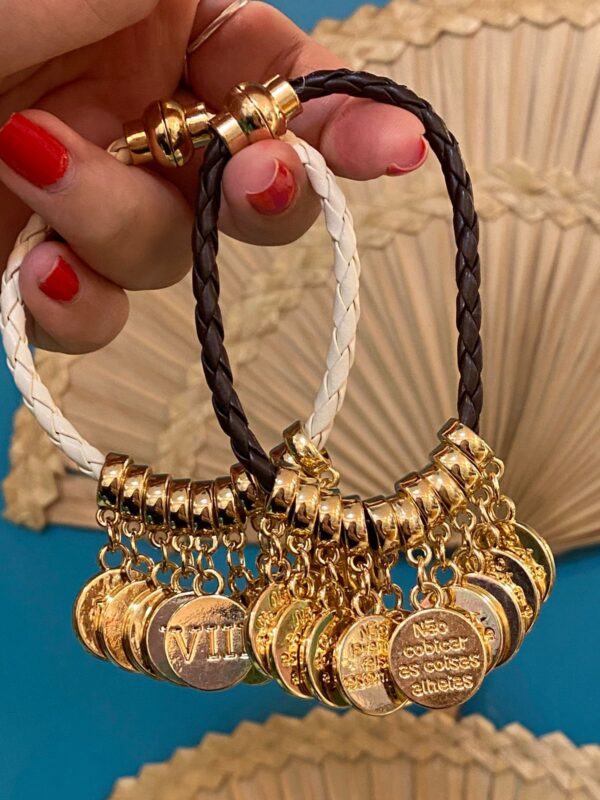 Pulseira courinho 10 mandamentos - Imagem 7