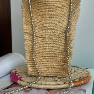 Colar longo esferas mix de banhos