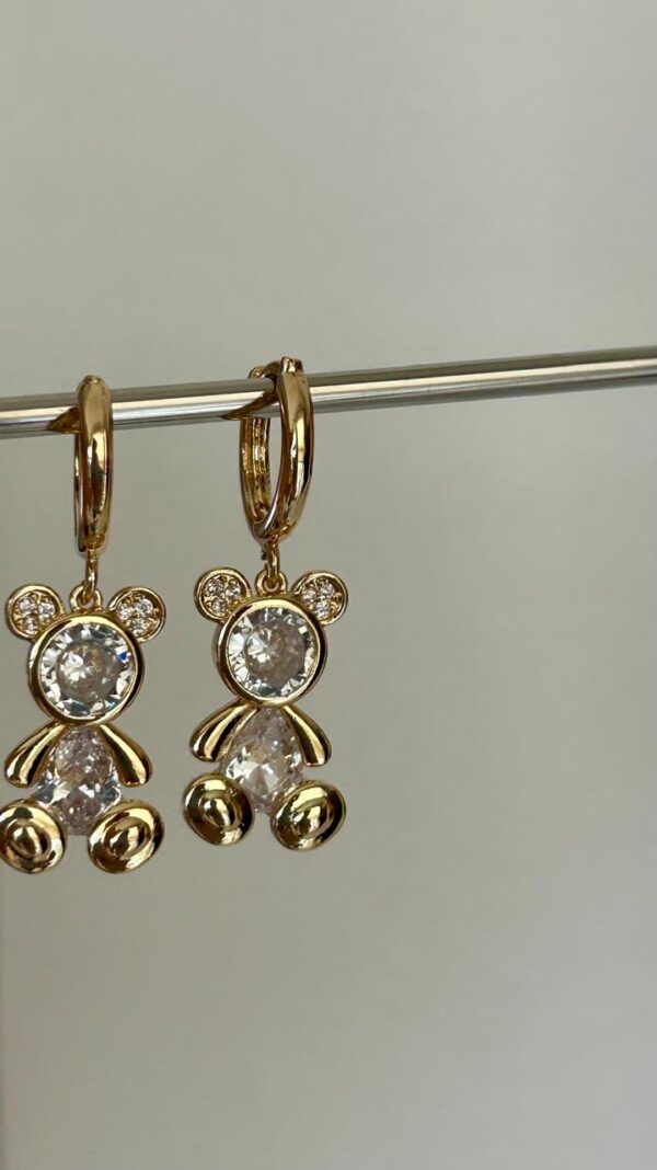 Argolinha Urso teddy cristal - Imagem 4