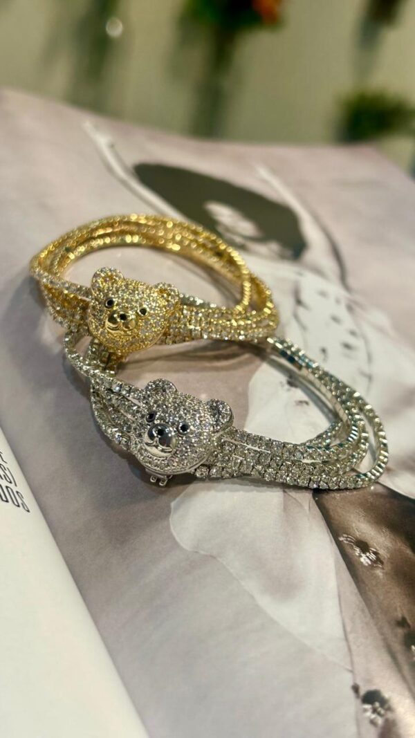 Kit pulseiras strass c Charm - Imagem 8