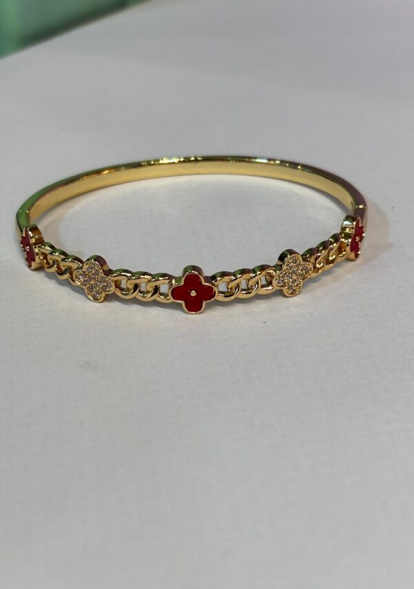 Bracelete trevo VC corrente - Imagem 6