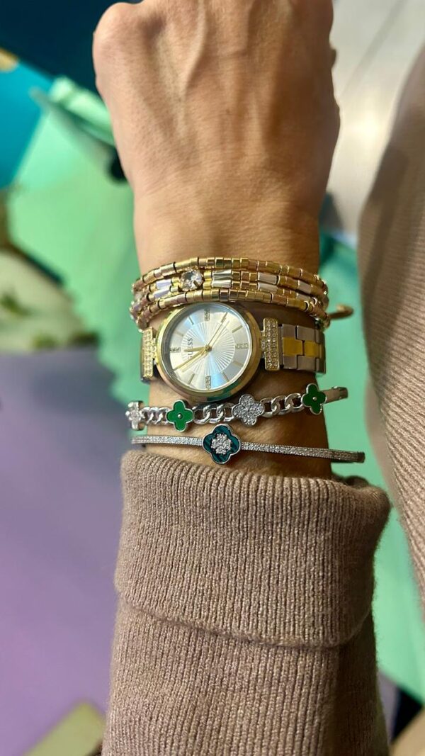 Bracelete trevo VC corrente - Imagem 2