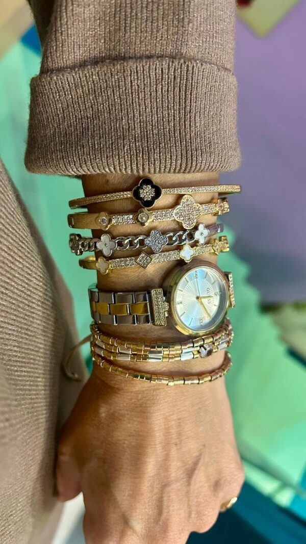 Bracelete trevo VC corrente - Imagem 4