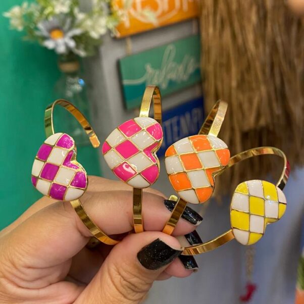 Bracelete Coração encaixe