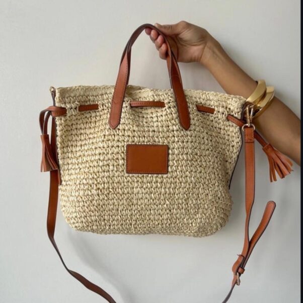 Bolsa palha detalhes