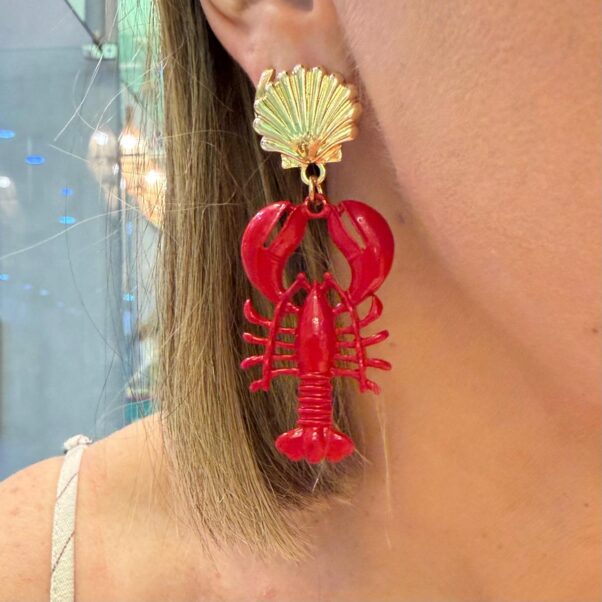 Brinco Lagosta esmaltado