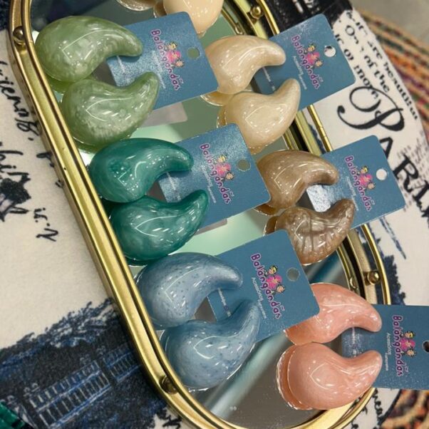 Brinco maxi gota cintilante