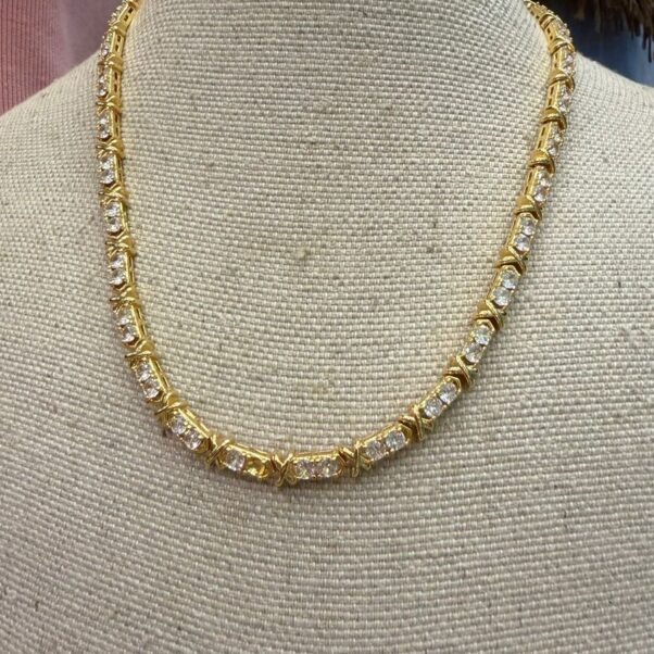 Colar Riviera insp Tiff folheada