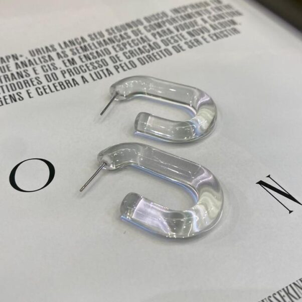 Argola transparente cabo de guarda chuva