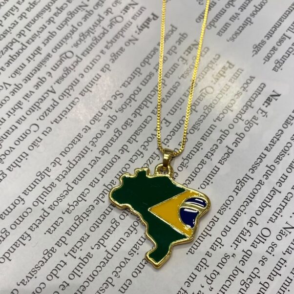Colar mapa do Brasil